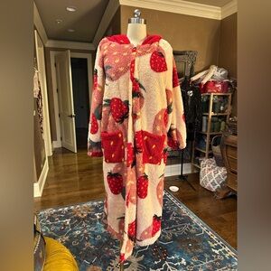 Adorable Strawberry Robe Cozy